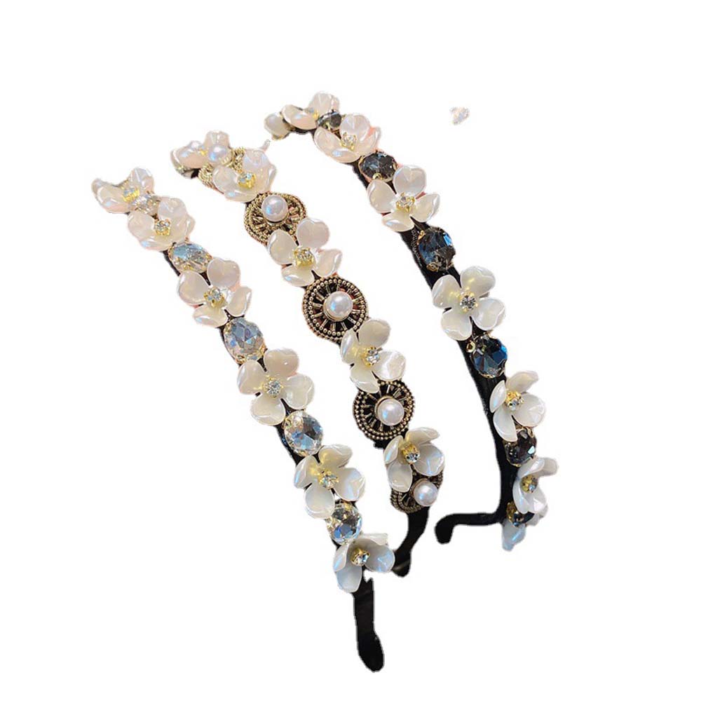 Cài Tóc Đính Hoa Và Ngọc Trai Giả Thanh Lịch Dành Cho Nữ