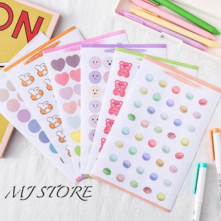 Sticker số - sticker tim - mjstore