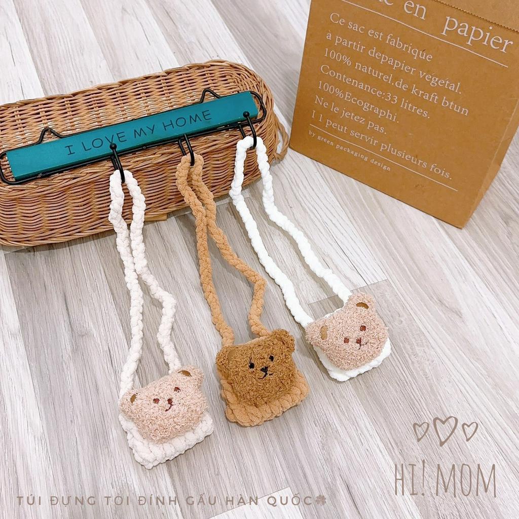 Túi đựng tỏi tránh vía, tránh gió cho bé trai bé gái hình gấu đáng yêu