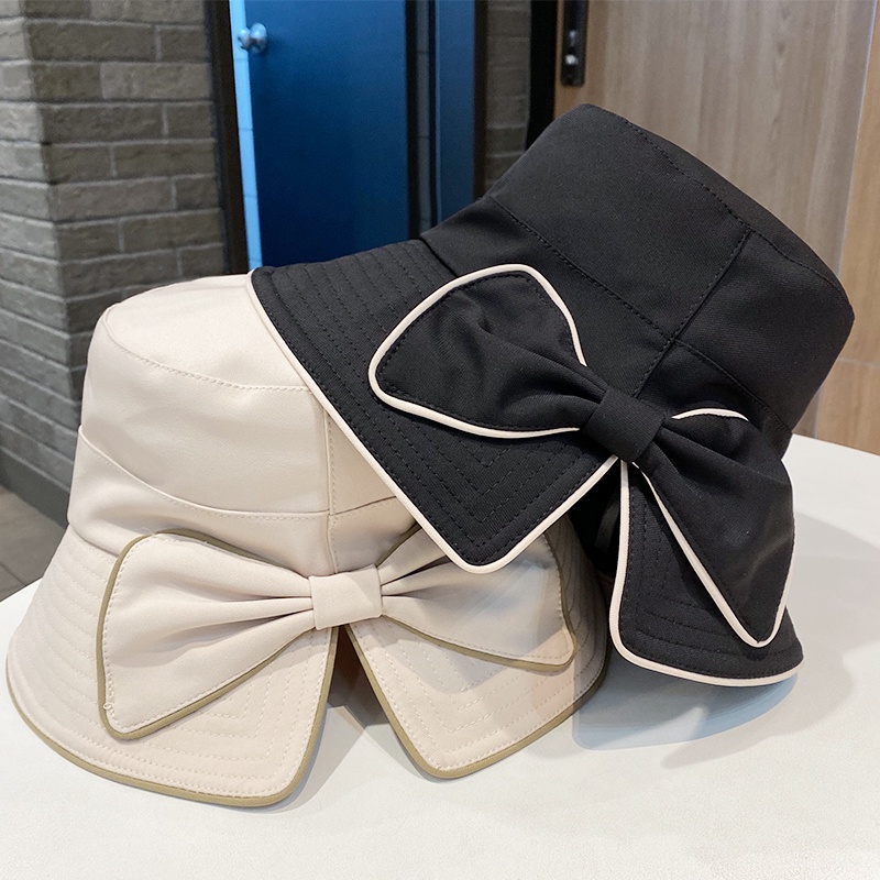 Nón tai bèo che nắng đính nơ thời trang xuân hè 2022 dễ phối đồ thời trang cho nữ