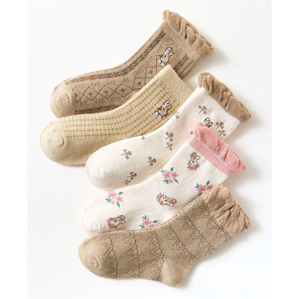 WATTLE Set 5 Đôi Tất Cotton Mềm Mại Dành Cho Bé 0-12 Tuổi