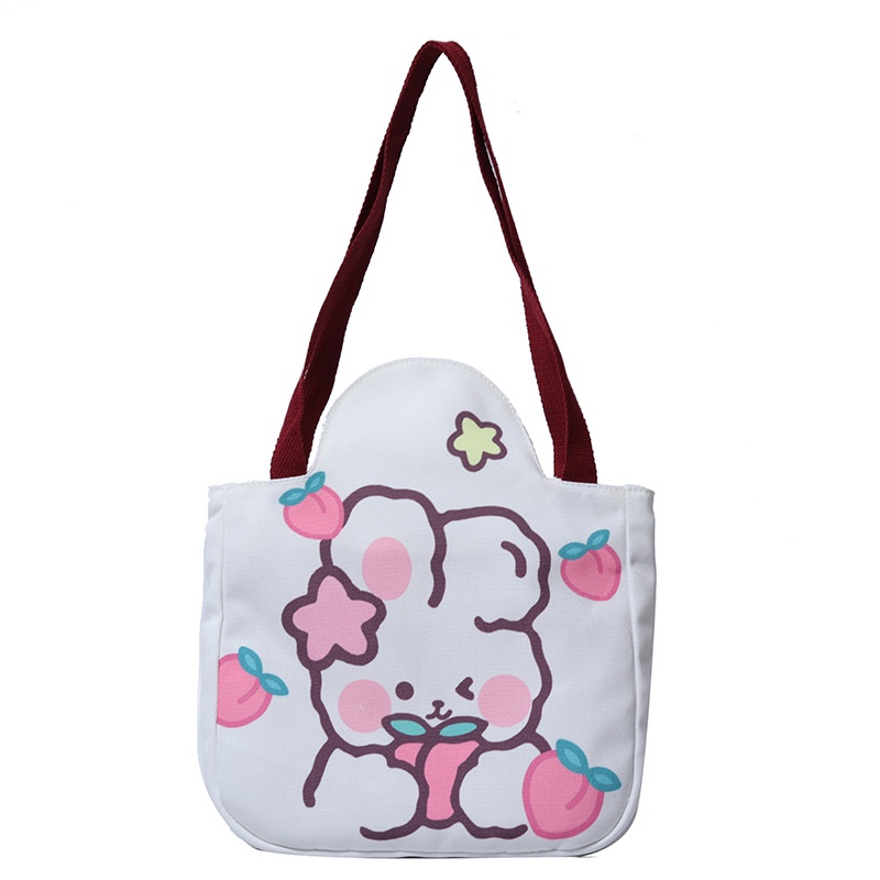 Túi Đeo Chéo Vai Họa Tiết Thỏ Hoạt Hình Dễ Thương Bắt Mắt Sành Điệu