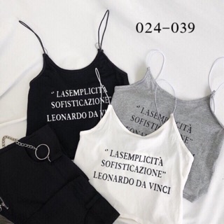 Hàng Áo croptop dây nhỏ basic chuẩn