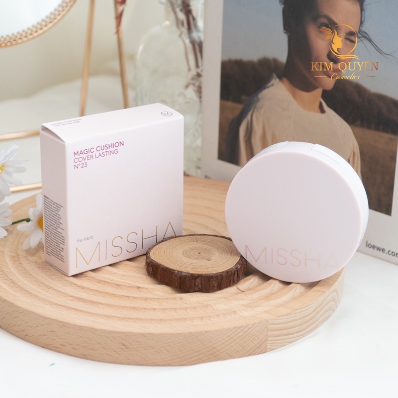 Phấn nước Missha Magic Cushion Cover Lasting SPF50+ PA+++ newpack - VỎ HỒNG