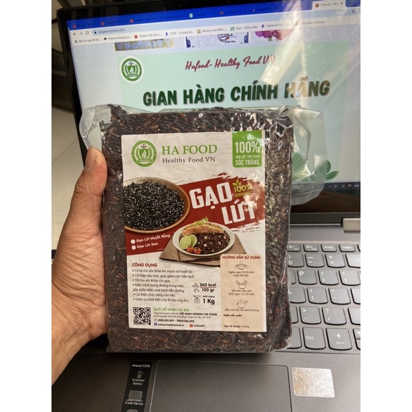 Gạo lứt đen giảm cân hafood, dẻo mềm , rất thơm loại đặc biệt 1kg