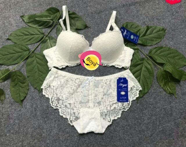 B029♥️ Shop Uy Tín ♥️ [Đồ Lót Nữ] Bộ Đồ Lót Ren Boya Siêu Độn 5cm Chính Hãng mút dày | BigBuy360 - bigbuy360.vn