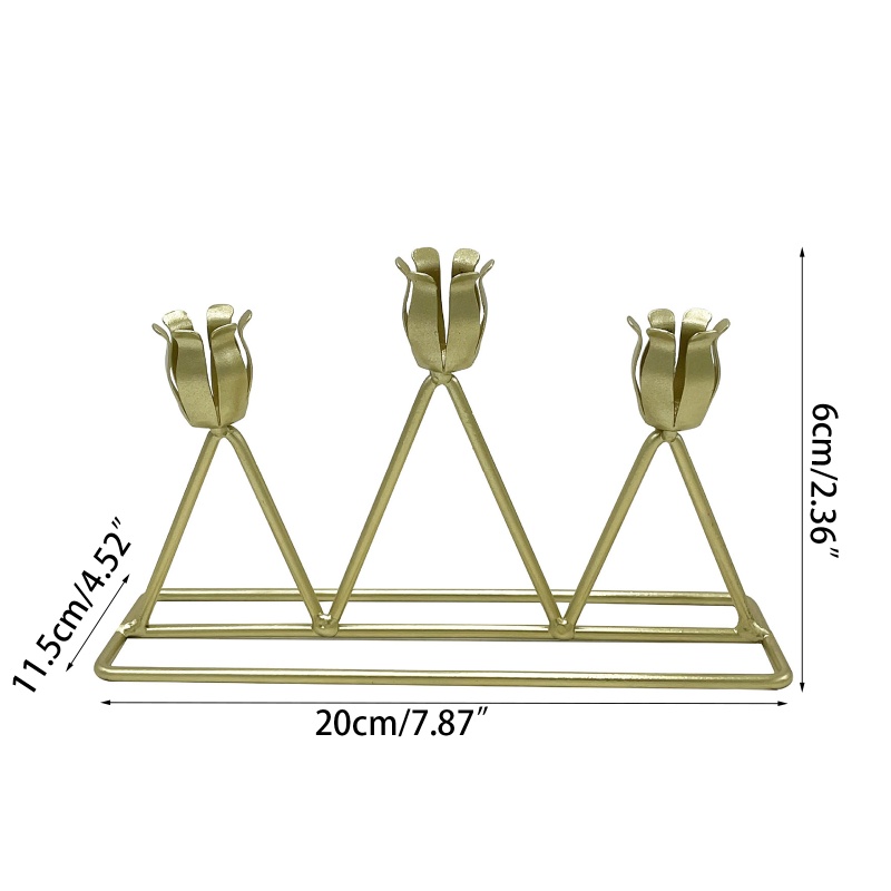 Chân Nến Bằng Kim Loại Phong Cách Bắc Âu Cổ Điển Dùng Để Trang Trí Bàn Tiệc Cưới