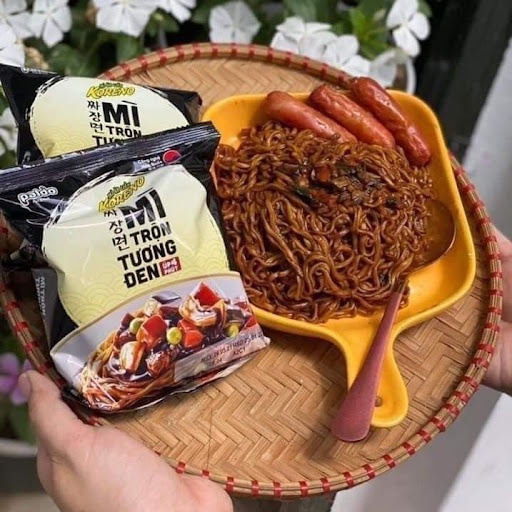 Mì trộn tương đen Hàn Quốc Koreno Paldo Jjajangmen gói 115g và PHIÊN BẢN MỚI gói 78g