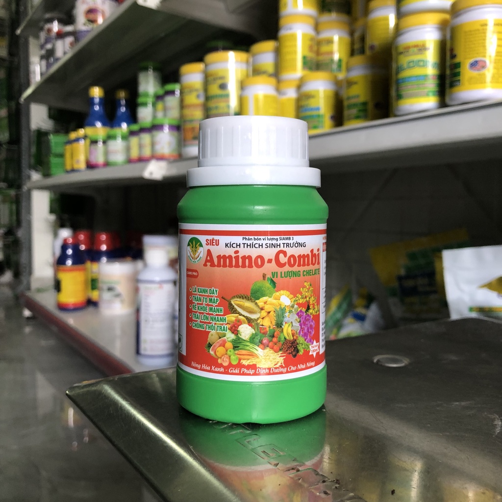Phân bón lá Amino - Combi bổ sung Trung Vi lượng giúp Siêu kích thích sinh trưởng cho hoa Lan - Hồng - hoa cảnh