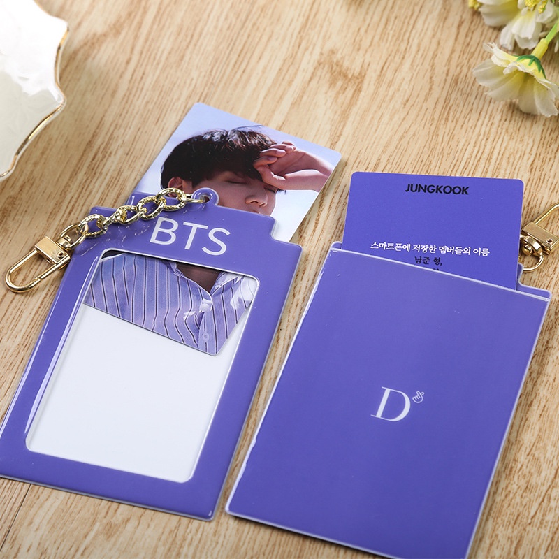 Vỏ Đựng Ảnh Kèm Móc Khóa In Hình Kpop BTS Bangtan Boys Album Dicon D101