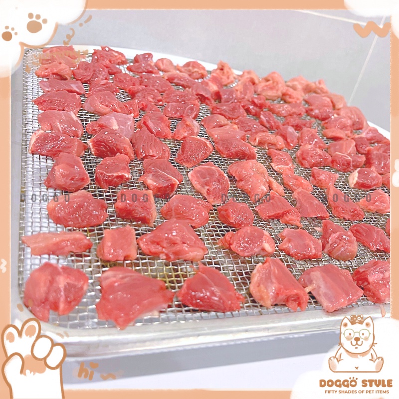 Treat Bánh Thưởng Cho Chó Thịt Bò Tươi Sấy Khô Viên Nhỏ Thích Hợp Training DOGGOSTYLE Homemade Không Chất Bảo Quản 25G