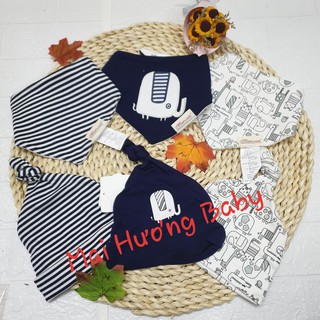 Set 3 yếm, 3 mũ momcare