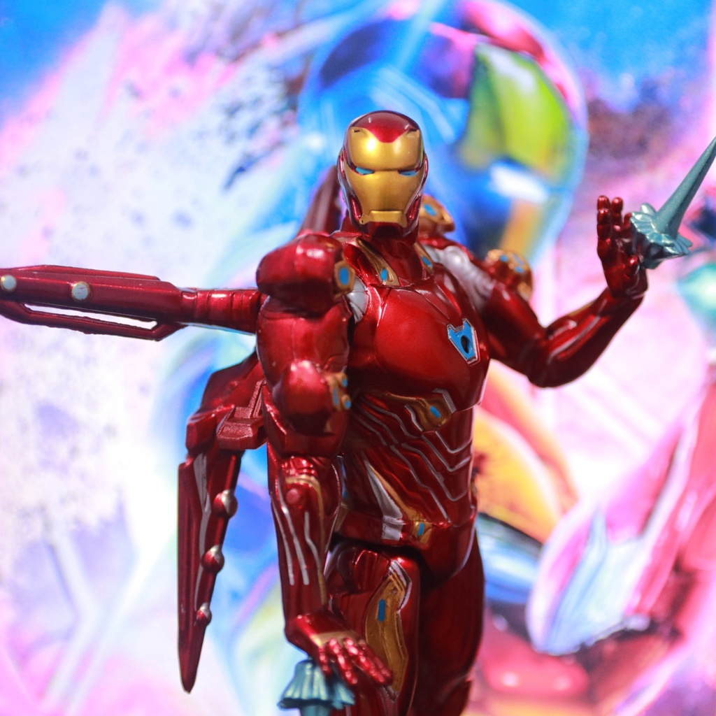 🌟GIÁ HỦY DIỆT🌟 Mô Hình Người Sắt Iron Man Mark 50 MK50 + Phụ Kiện