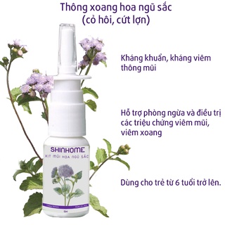 Xịt mũi hoa ngũ sắc (cỏ hôi, cứt lợn) ShinHome - thông xoang mũi