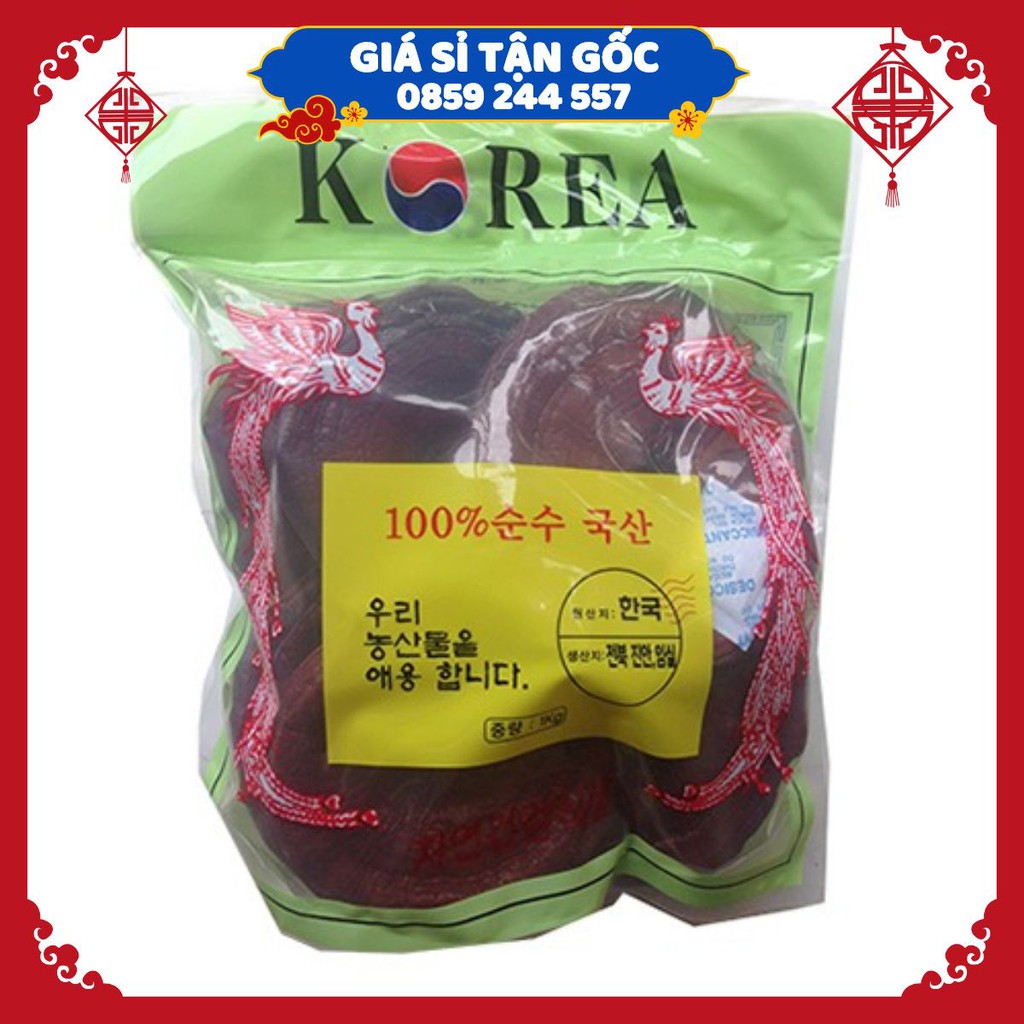 【﻿ＧＩÁ　ＳỈ】- Nấm Linh Chi Đỏ Kana Hàn Quốc túi 1kg chính hãng