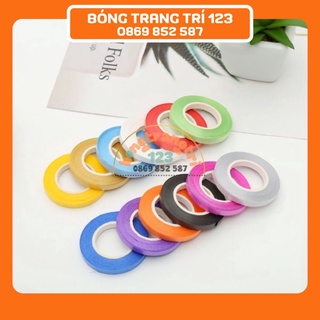 Cuộn ruy băng xơ bản 5mm dài 5mét buộc đuôi bóng, trang trí đa năng