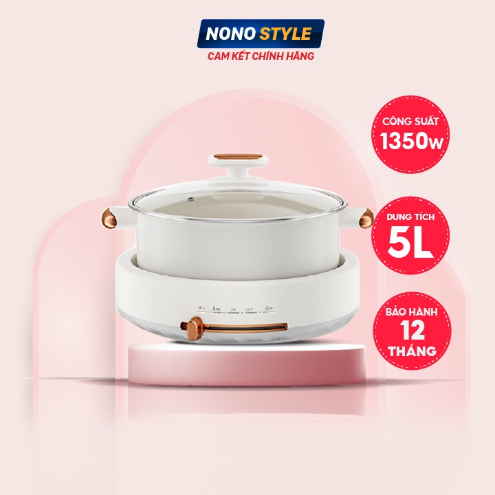 Nồi lẩu nướng điện đa năng NONOSTYLE (5L) BH 12 tháng