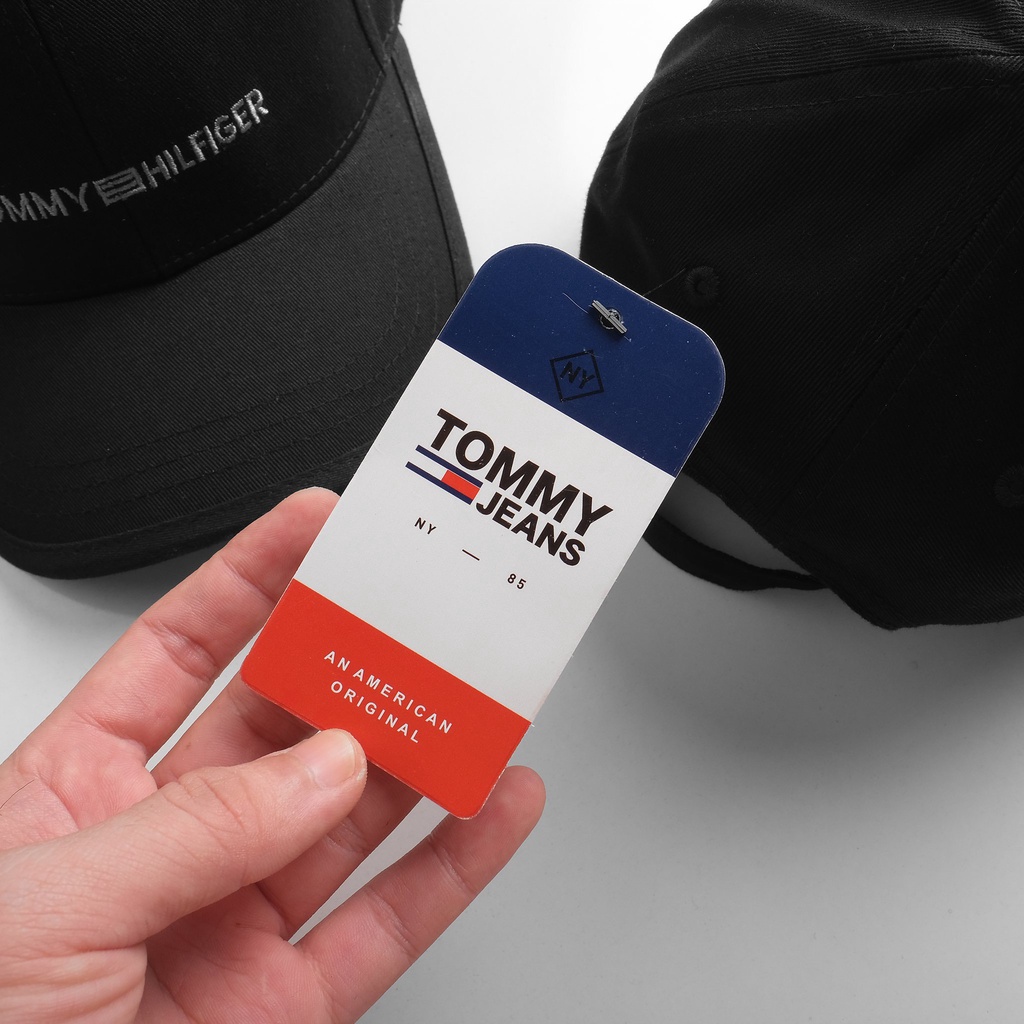 Nón lưỡi trai TOMMY mẫu mới màu đen, cá tính siêu ngầu