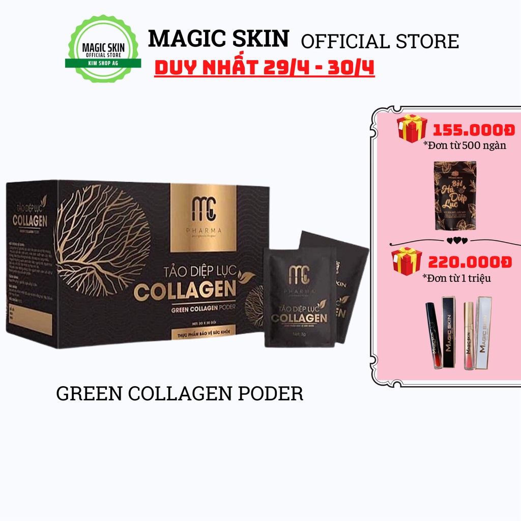 Tảo diệp lục collagen Mc Pharma_Magic Skin_Thực phẩm bảo vệ sức khoẻ...