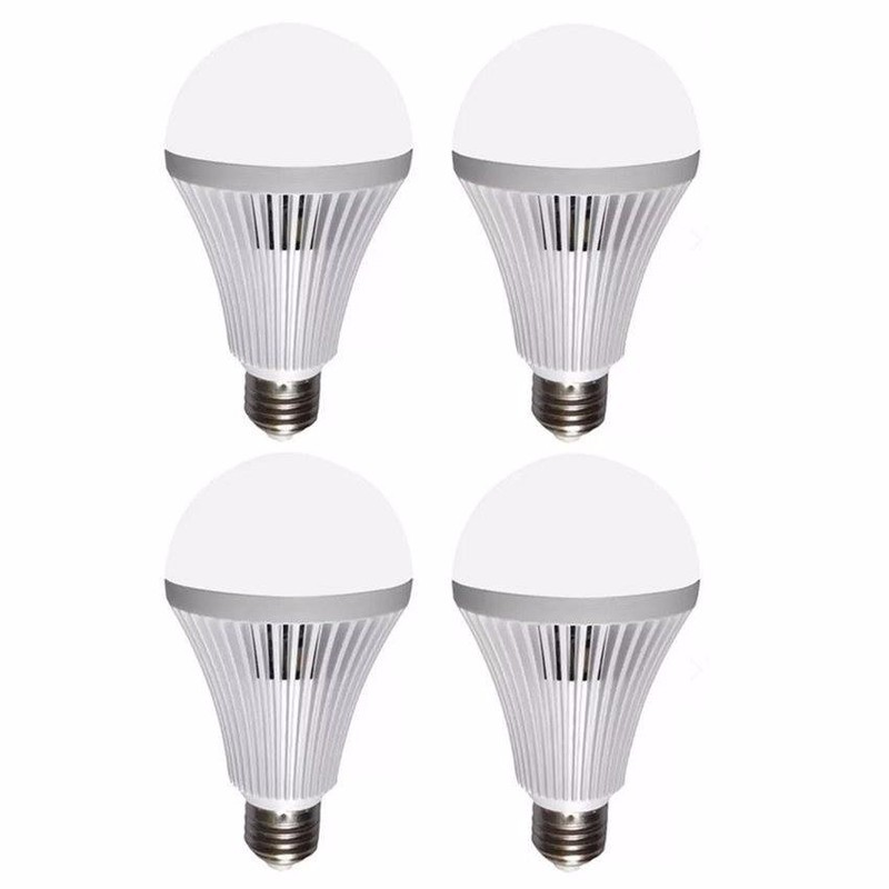 Bộ 4 bóng đèn LED Bulb tích điện thông minh 9W