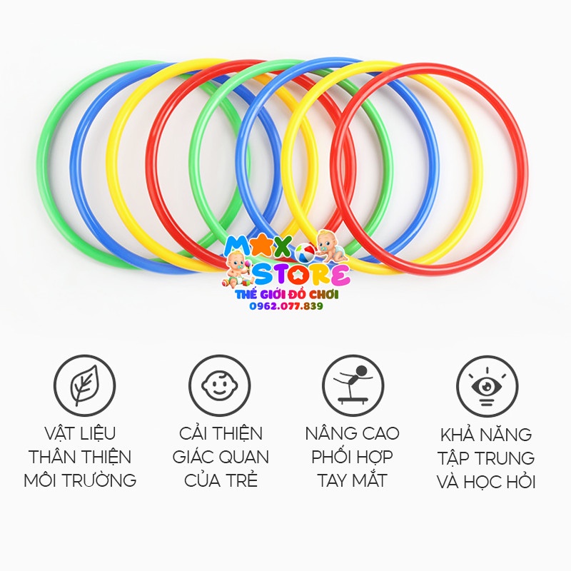 Set 5 Vòng Ném Cổ Chai, Tập Ném Vận Động Ném Xa