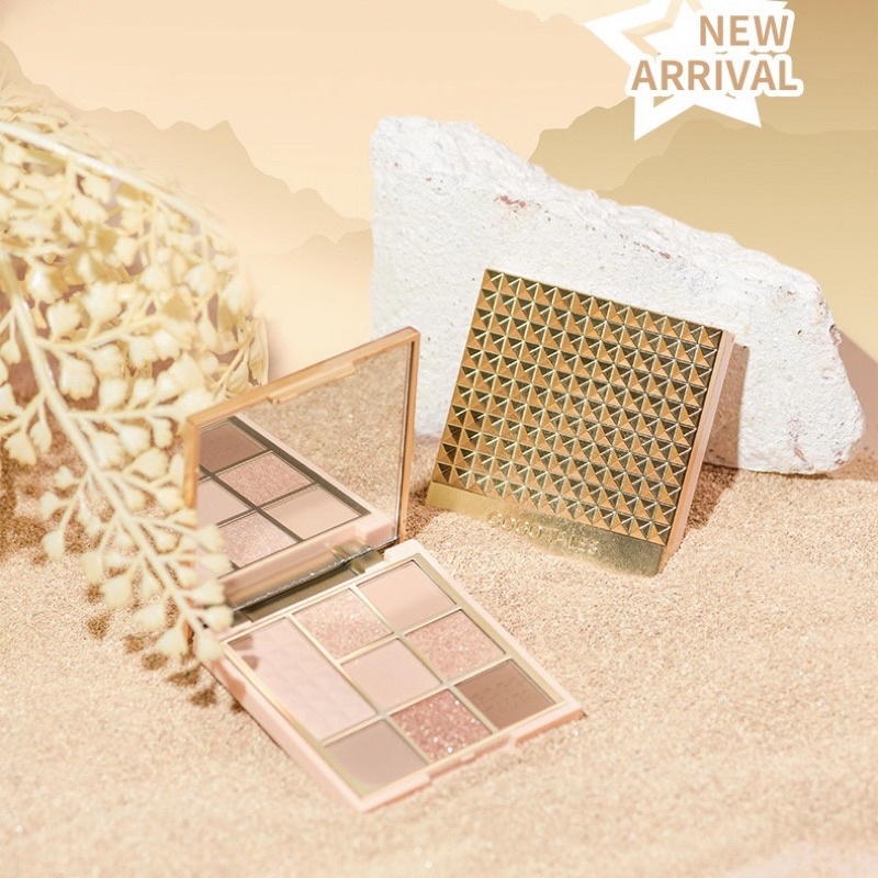 Bảng Phấn Mắt 8 Ô Mạ Vàng GOGO TALES Desert Starlight GT317