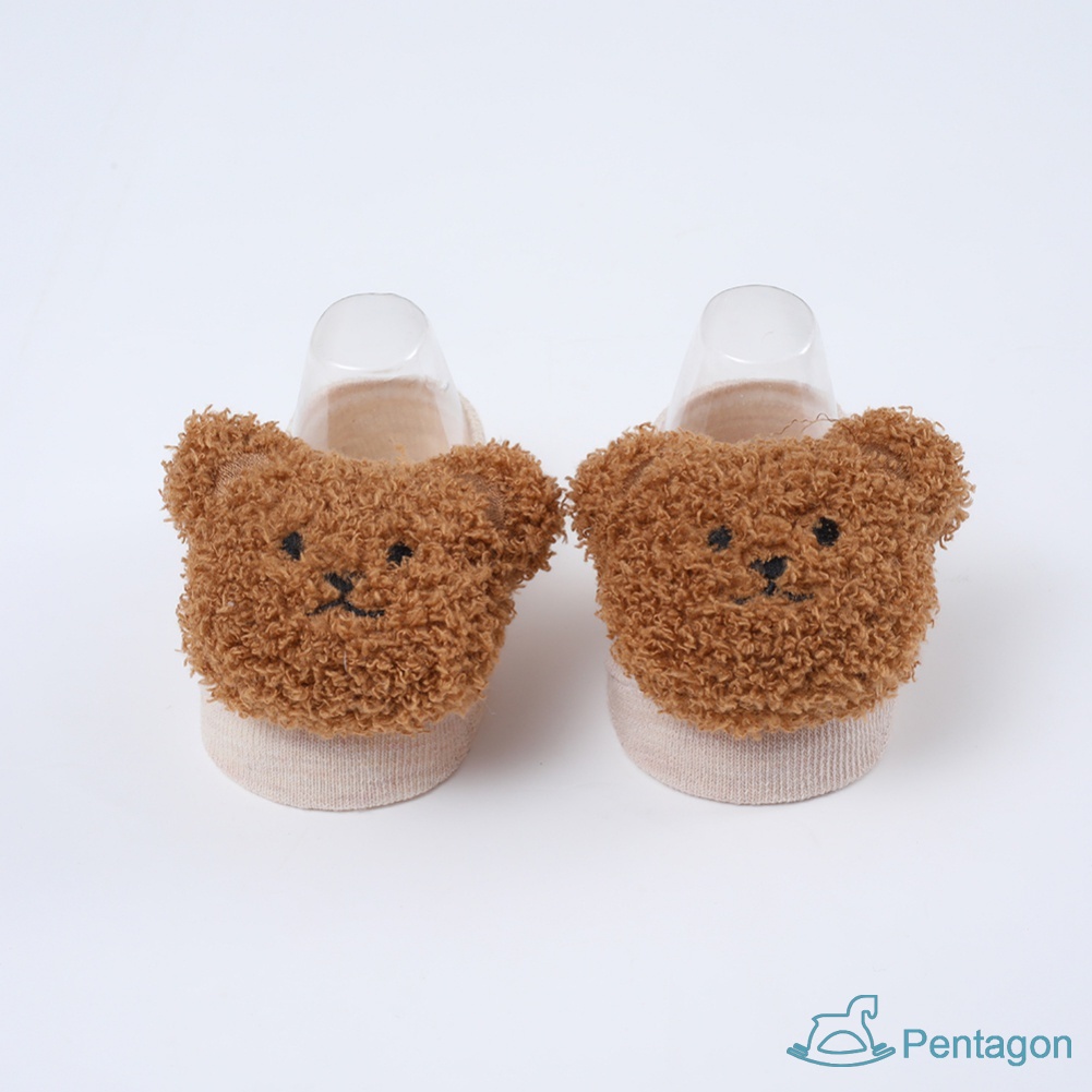 Tất Thuyền Chống Trượt Hình Búp Bê Hoạt Hình Cho Trẻ Sơ Sinh