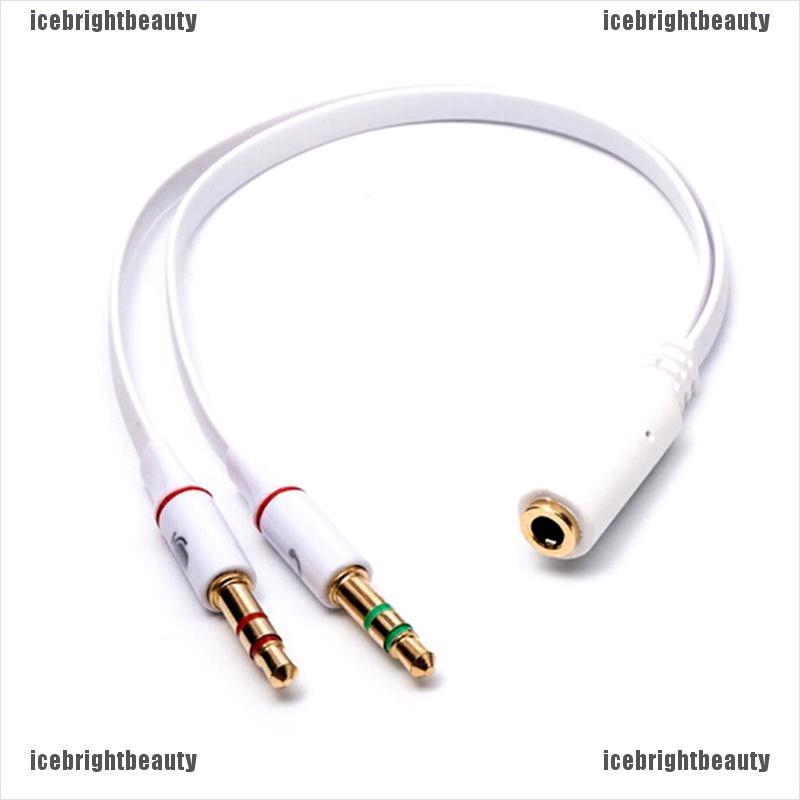 ❀Thái Cực Quyền❀ Dây Cáp Âm Thanh Chia 2 Cổng 3.5mm Tiện Dụng