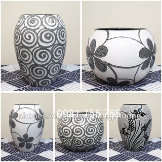 Lọ hoa sứ cao cấp Bát Tràng S106 - nhiều mẫu