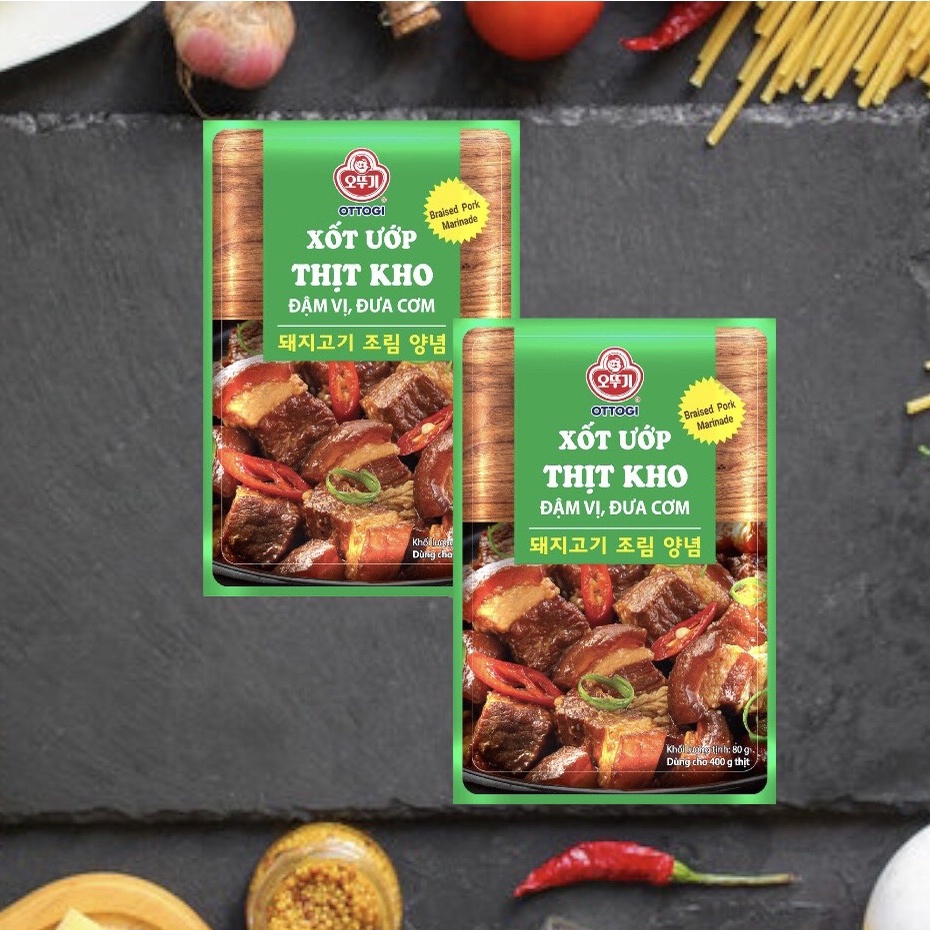 XỐT ƯỚP THỊT KHO OTTOGI GÓI 80G