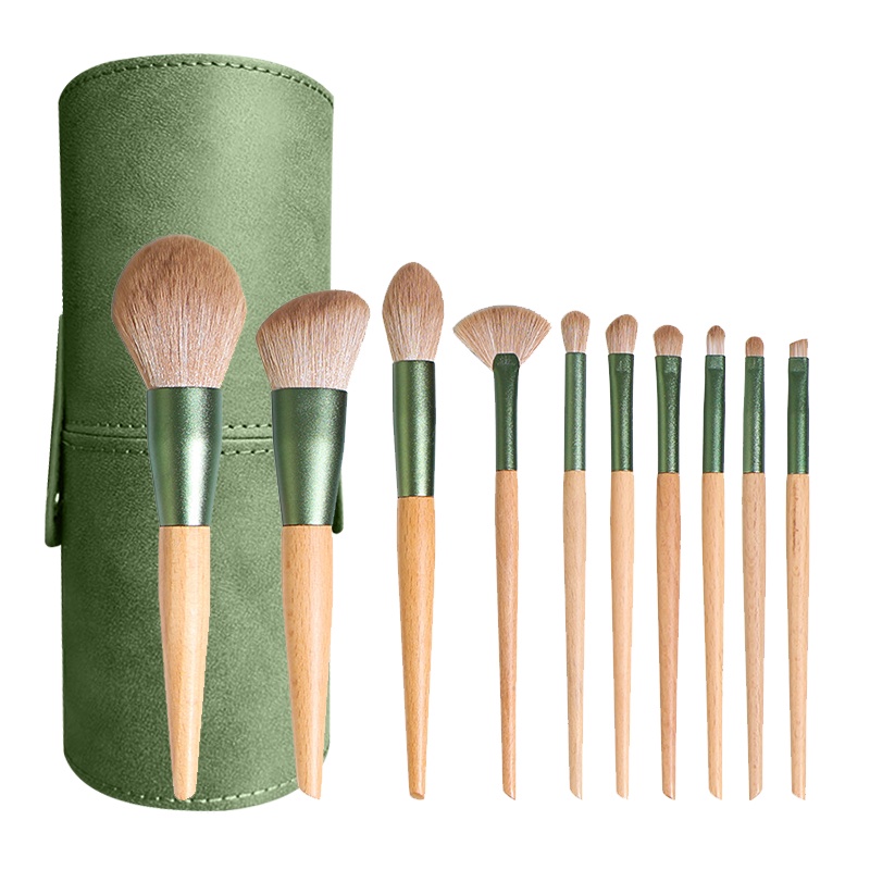 ANNIES Bộ 10 Cọ Trang Điểm Cheongna Lông Mềm Kèm Hộp Đựng