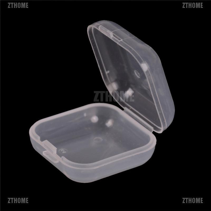 Set 10 hộp nhựa trong suốt đựng trang sức nhỏ gọn