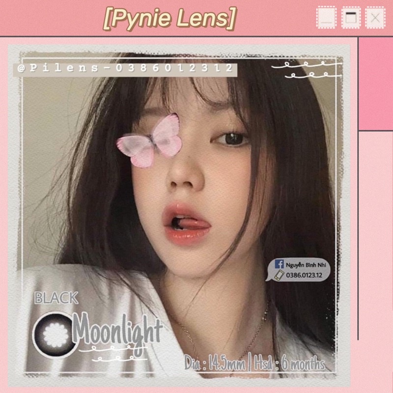🦋  - Đen búp bê tự nhiên giãn tròng 🎀