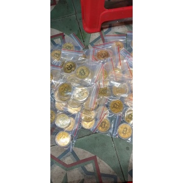 Đồng xu may mắn sec 2cái