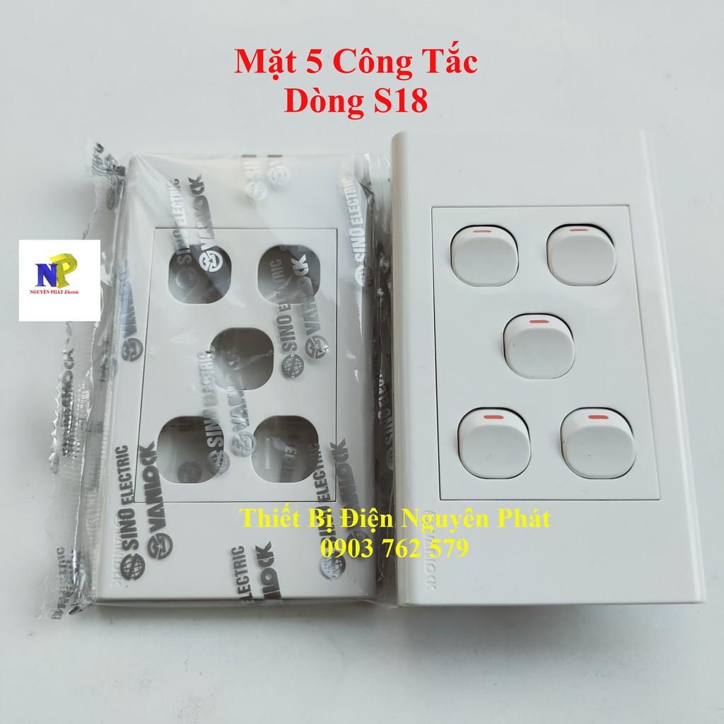 Mặt 5 Công Tắc Dòng S18