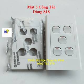 Mặt 5 công tắc dòng s18