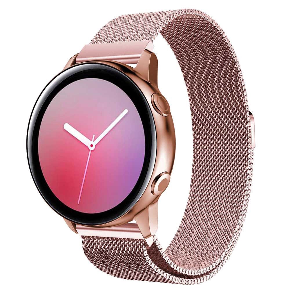 Dây đeo Inox Milanese thay thế cho đồng hồ thông minh Samsung Galaxy Watch Active 2 40mm 44mm / Amazfit GTR 42mm / Amazfit GTS 2