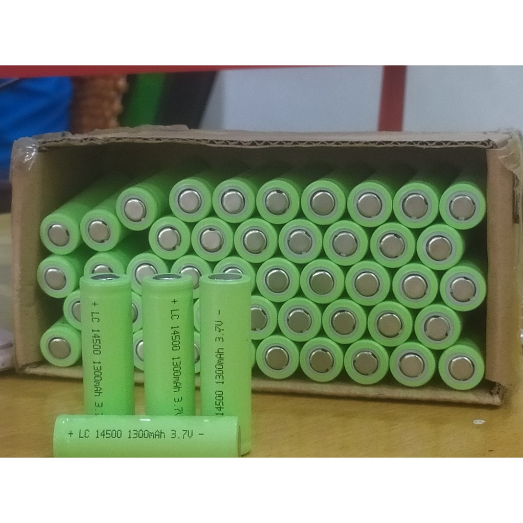 Pin 14500 3.7V 1300mAh ( Chạy Quat, Đèn Pin , Đồ Chơi ....)