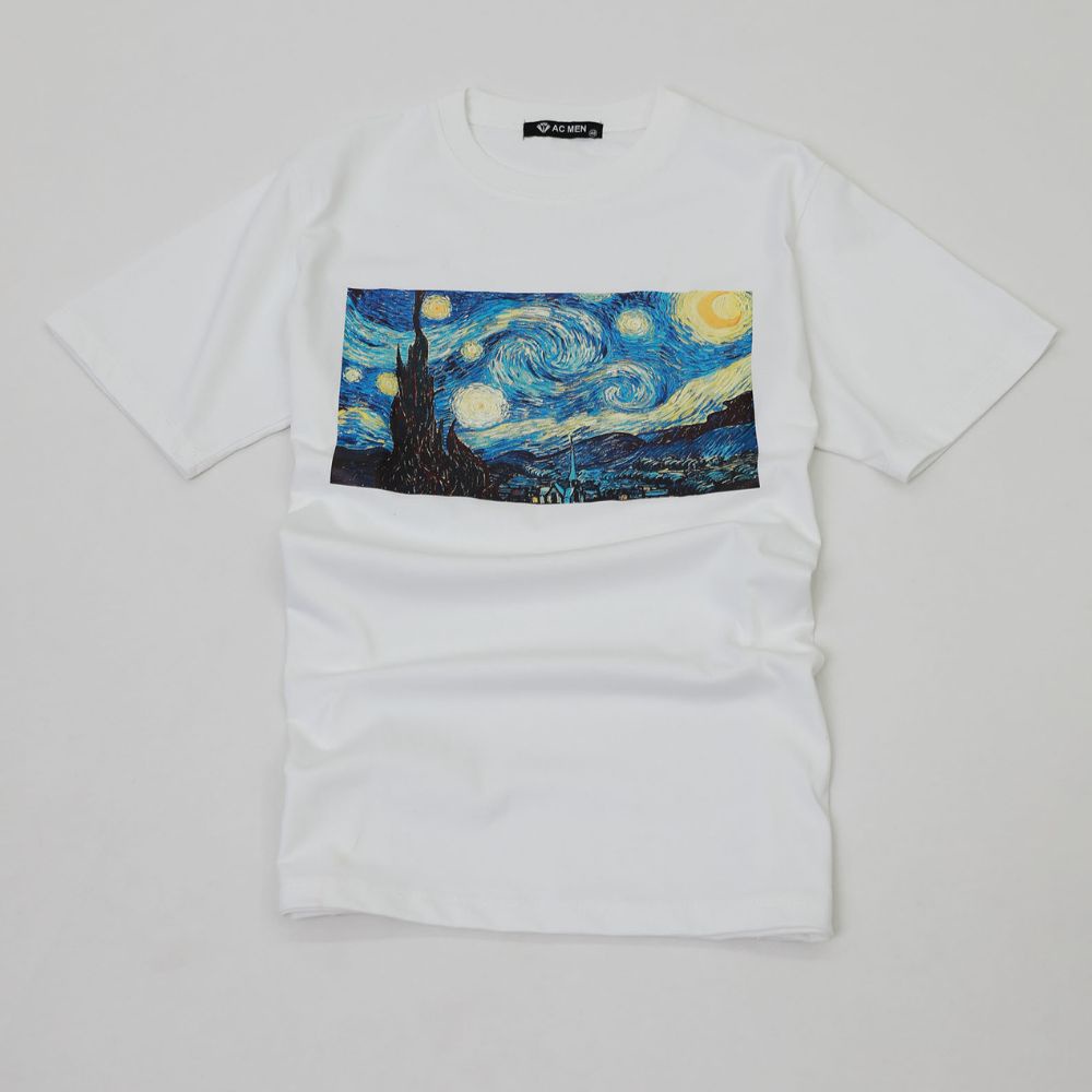 Áo thun tay lỡ AC MEN phông Unisex nam nữ Cotton oversize form rộng họa tiết in hình