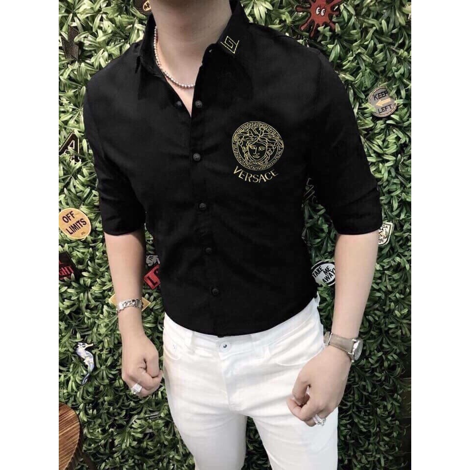 Áo sơ mi nam hàn quốc ngắn tay BBR họa tiết in nhiệt giá rẻ cao cấp AHFASHION | BigBuy360 - bigbuy360.vn