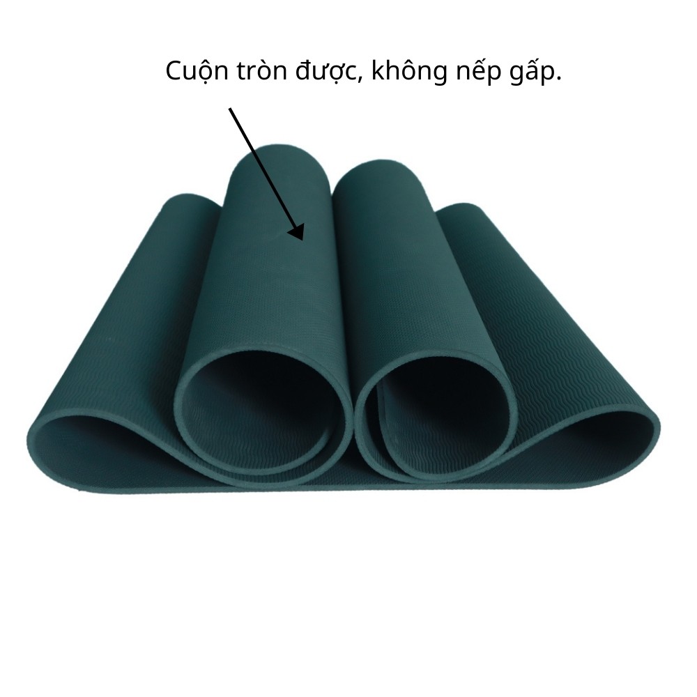 (ẢNH THẬT+ VIDEO) THẢM TẬP YOGA ECO MAT CHẤT LIỆU TPE, 1 LỚP, DÀY 6LI