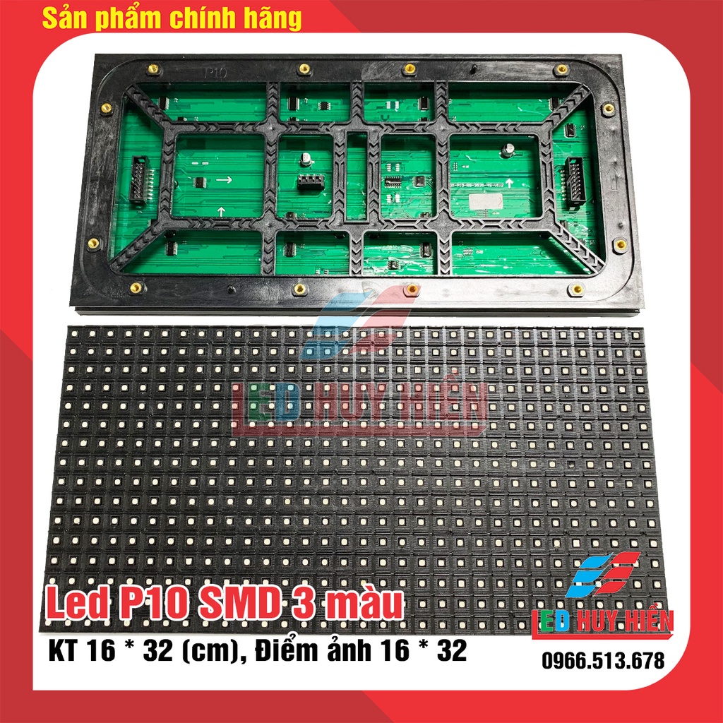 Thanh lý Module led P10 3 màu ngoài trời (Chết led 1.~ 4 Led/1 module), Led p10 smd 3 màu