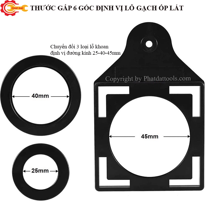 Thước Đo Góc Đa Năng 6 Khúc 6 Góc Dùng Để Gấp Góc Đo Định Vị Lỗ Khoan Căt Gạch Bằng Hợp Kim Nhôm Dễ Sử Dụng