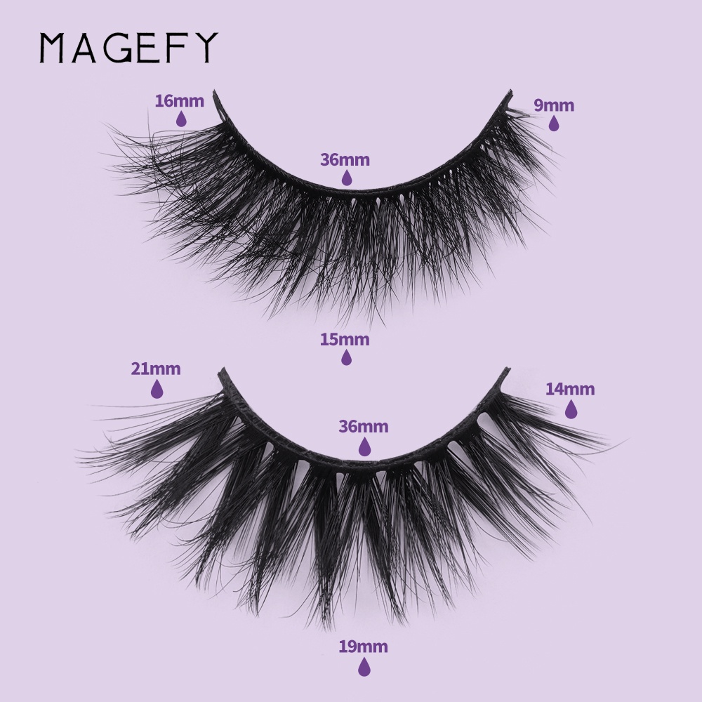 Set 7 cặp lông mi giả MAGEFY dài và dày tự nhiên