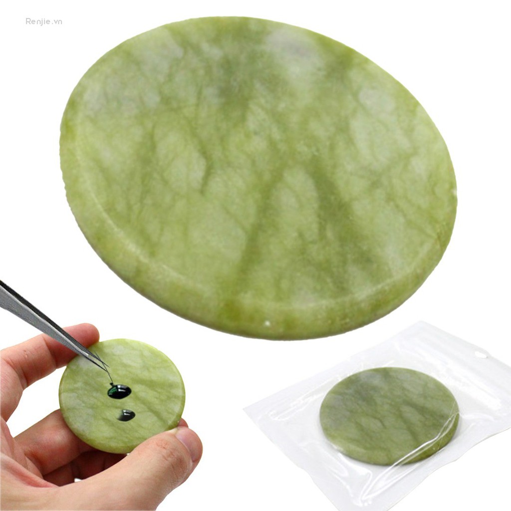 Giá đỡ lông mi giả hình tròn 5cm bằng đá ngọc bích