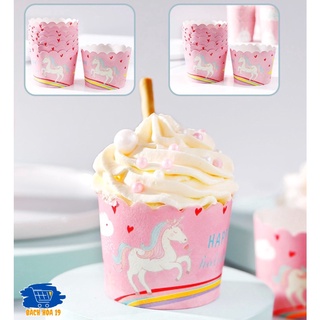 Cup giấy cứng ( lốc 50 chiếc ) đựng bánh cupcake