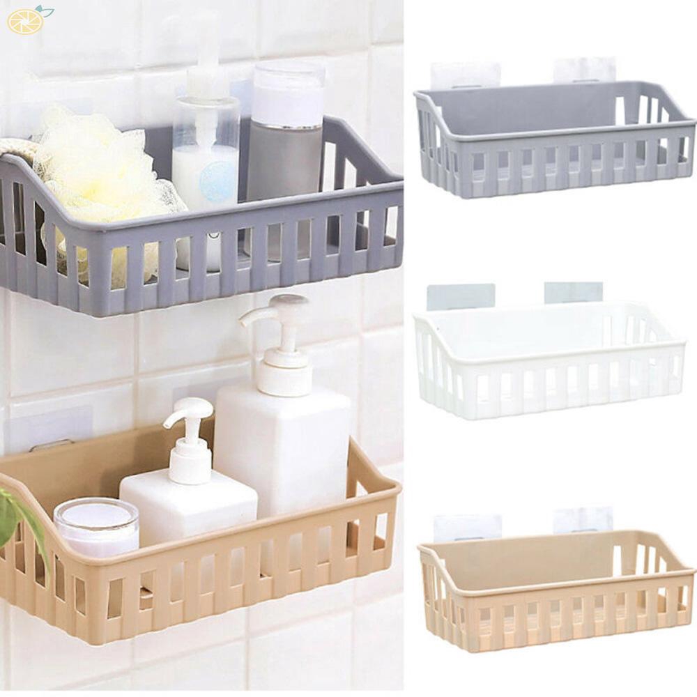 Storage Basket Household Organizer Toilet 27*11*9cm Kitchen Bathroom Holder Shower Suction Cups Soap Practical