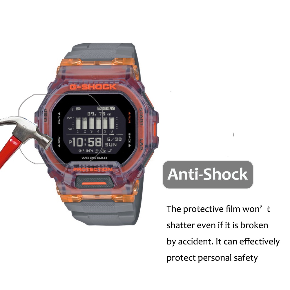 Bộ 3 phim dán bảo vệ mặt đồng hồ YIFILM thích hợp cho Casio G-SHOCK DW-5600REC DW-5600GC GBX-100KI GBD-200SM LOV-21B
