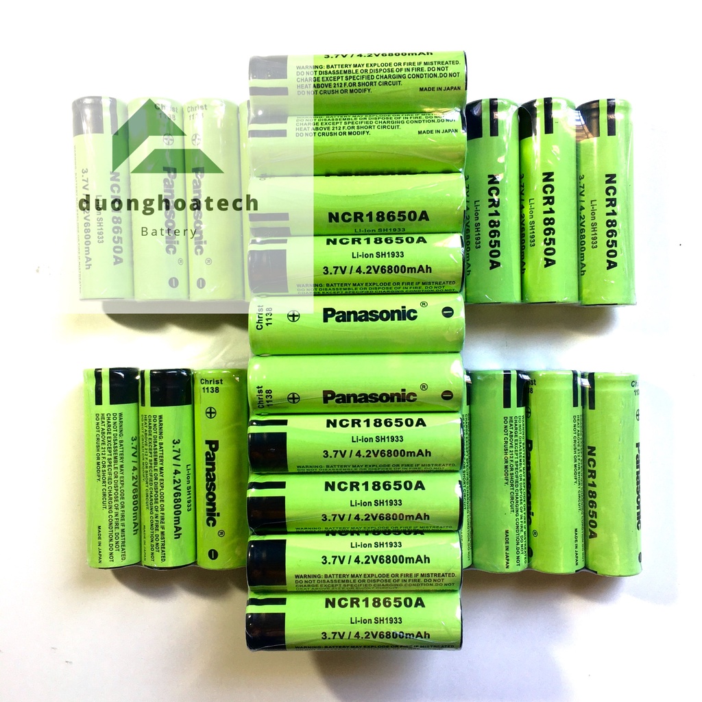 Combo Vỉ 10 viên Pin Li-ion Panasonic NCR18650A 3.7V/4.2V 6800mAh