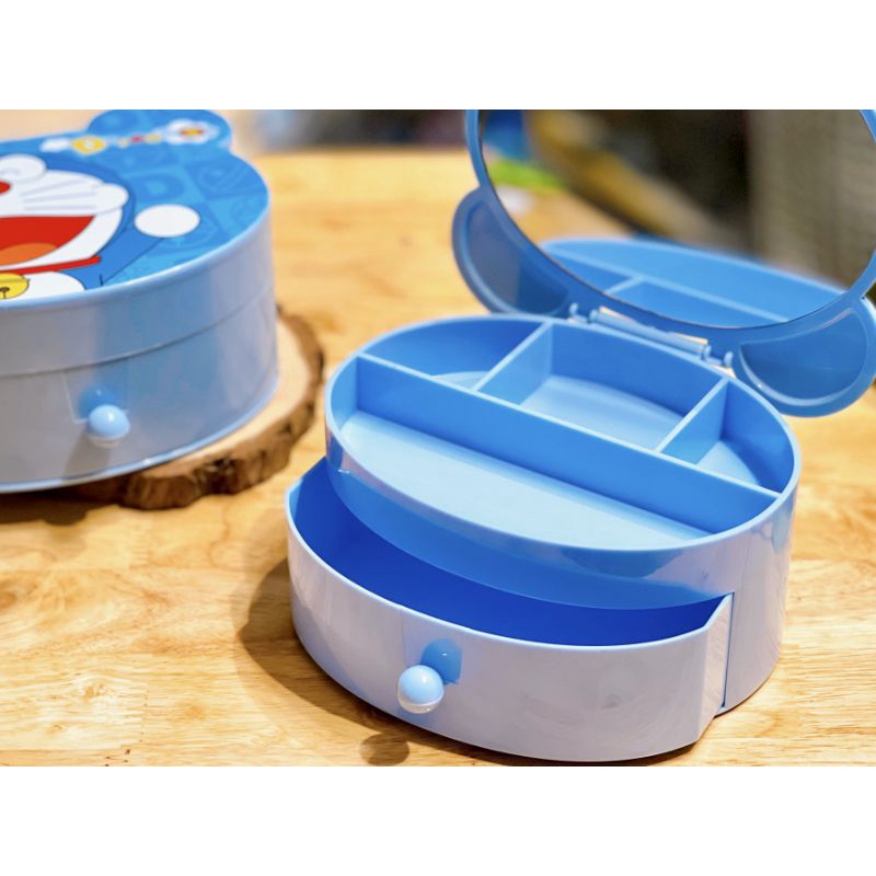 💙Hộp đựng trang sức kèm gương Doraemon💙